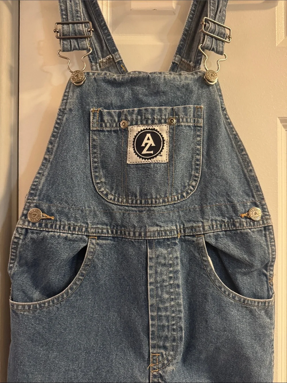 Vintage Arizona Jean Company Relaxed Denim Bib Overalls - Blue
